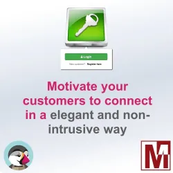 Motivate your customers to login to your PrestaShop